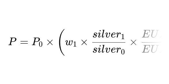 price revision formula